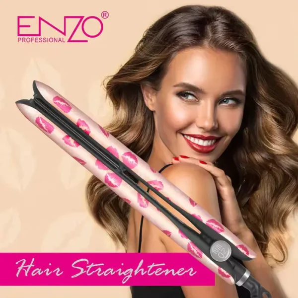 ENZO I LOVE YOU INK ON PINK COLLECTION HAIR STRAIGHTNER