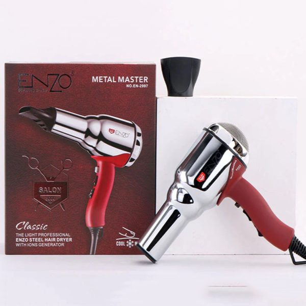 ENZO PROFESSIONAL STEEL HAIR DRYER WITH LONS GENERATOR EN-2997